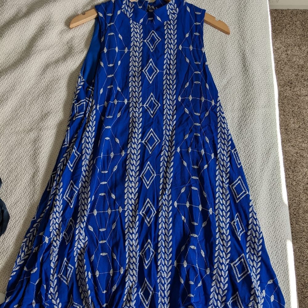Blue Boho Dress